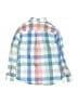 Crewcuts 100% Cotton Color Block Blue Long Sleeve Button-Down Shirt Size 8 - photo 2