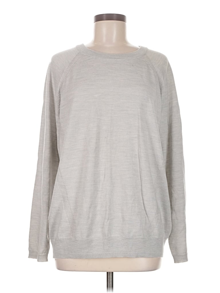 Pre-owned Lululemon Athletica Wool Sweater In Silver