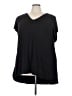 ELOQUII Black Short Sleeve Top Size 26 - 28 Plus - photo 1