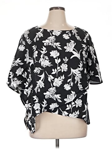 Calligraphie Short Sleeve Blouse (view 1)