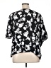 Calligraphie Black Short Sleeve Blouse Size XL - photo 2