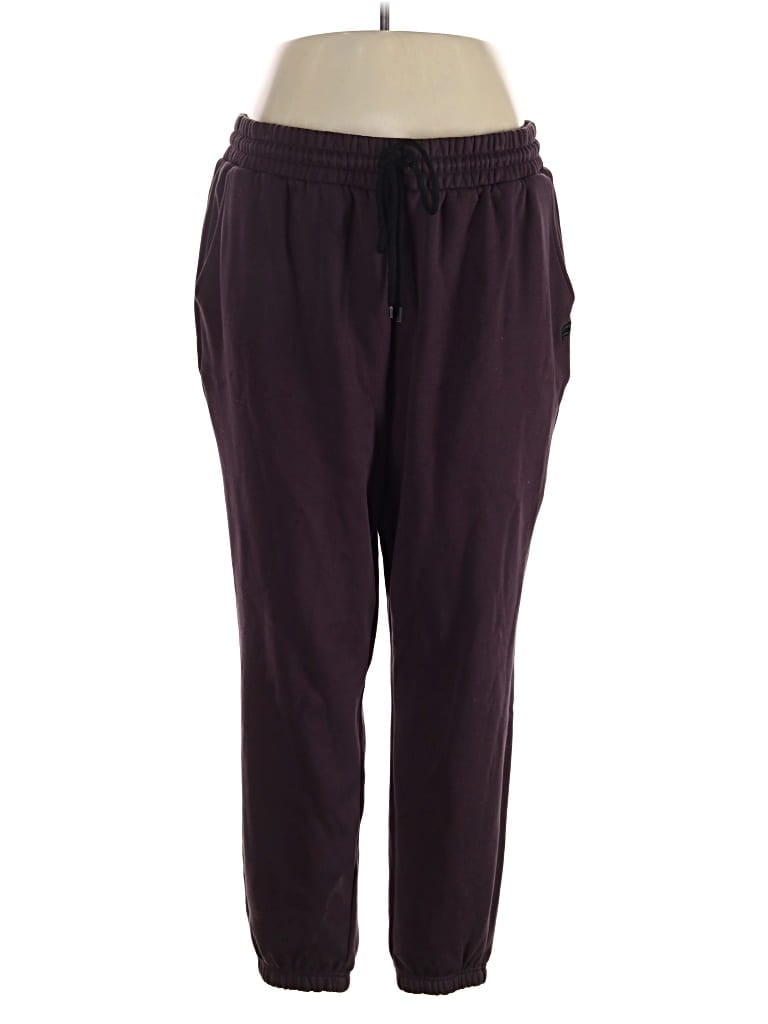 Pre-owned Fabletics Casual Pants In Burgundy