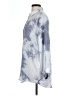 Miss Love 100% Polyester Tie-dye Blue Long Sleeve Blouse Size L - photo 5