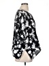 Calligraphie Black Short Sleeve Blouse Size XL - photo 4