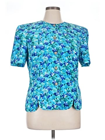 Leslie Fay Short Sleeve Blouse (view 1)