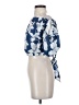 A. Peach 100% Polyester Blue 3/4 Sleeve Blouse Size S - photo 5