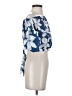A. Peach 100% Polyester Blue 3/4 Sleeve Blouse Size S - photo 4