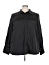 ELOQUII Solid Black Long Sleeve Blouse Size 26 - photo 1