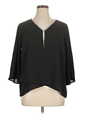 JM Collection 3/4 Sleeve Blouse (view 1)