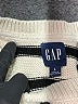 Gap 100% Cotton Stripes Ivory Turtleneck Sweater Size L - photo 7
