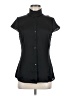 Banana Republic Black Sleeveless Button-Down Shirt Size 6 - photo 1
