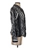 Club Monaco 100% Polyester Stripes Black Long Sleeve Blouse Size 2 - photo 4