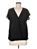 Banana Republic 100% Polyester Black Short Sleeve Blouse Size M - photo 1