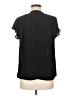 Banana Republic 100% Polyester Black Short Sleeve Blouse Size M - photo 2