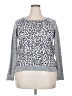 Kut from the Kloth 100% Rayon Animal Print Gray Pullover Sweater Size XL (petite) - photo 1