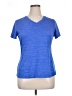 Danskin Now 100% Polyester Blue Short Sleeve Top Size XL - photo 1
