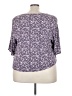 LUQ 100% Rayon Purple 3/4 Sleeve Blouse Size 3X - photo 2