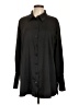 Topshop 100% Polyester Solid Black Long Sleeve Blouse Size 12 - photo 1