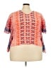 Tolani Orange Short Sleeve Blouse Size XXL (estimated) - photo 1