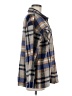 Unbranded 100% Polyester Plaid Blue Coat Size M - photo 4