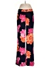Banana Republic 100% Polyester Floral Pink Black Casual Pants Size 6L - photo 1