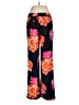 Banana Republic 100% Polyester Floral Pink Black Casual Pants Size 6L - photo 2