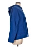 Lands' End 100% Polyester Blue Pullover Hoodie Size L - photo 4