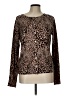 Time and Tru Animal Print Brown Pullover Sweater Size L - photo 1