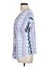Bar III Blue Short Sleeve Blouse Size L - photo 5