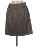 Ann Taylor LOFT Plaid Gray Casual Skirt Size M - photo 2
