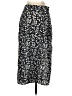 Shein 100% Polyester Print Black Casual Skirt Size 4 - photo 2