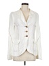 Illia 100% Leather Ivory Blazer Size 8 - photo 1