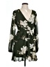 Lulus 100% Polyester Floral Green Cocktail Dress Size L - photo 1
