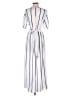 Crystal Doll Stripes White Jumpsuit Size 9 - photo 2