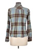 Maurices Plaid Teal Long Sleeve Button-Down Shirt Size M - photo 2