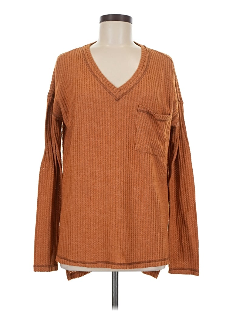 Pre-owned La Miel Long Sleeve T-shirt In Brown
