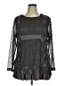 Tantrums 100% Polyester Gray Long Sleeve Blouse Size XL - photo 1