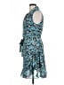 Tulle 100% Polyester Print Blue Cocktail Dress Size L - photo 5
