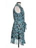 Tulle 100% Polyester Print Blue Cocktail Dress Size L - photo 4