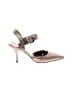 Stuart Weitzman 100% Leather Metallic Silver Gold Heels Size 6 - photo 1