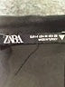 Zara 100% Polyester Black Button-Down Shirt Size M - photo 7