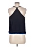 The Impeccable Pig 100% Polyester Blue Sleeveless Top Size M - photo 2
