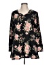 Lularoe Floral Black 3/4 Sleeve Blouse Size L - photo 1