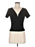 Aqua Black Short Sleeve Top Size M - photo 1