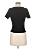 Aqua Black Short Sleeve Top Size M - photo 2