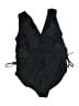 Raisins Solid Black One Piece Swimsuit Size 20 - photo 1