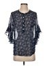 Vince Camuto 100% Polyester Blue 3/4 Sleeve Blouse Size XS - photo 1