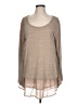 Kori America Tan Long Sleeve Top Size L - photo 1