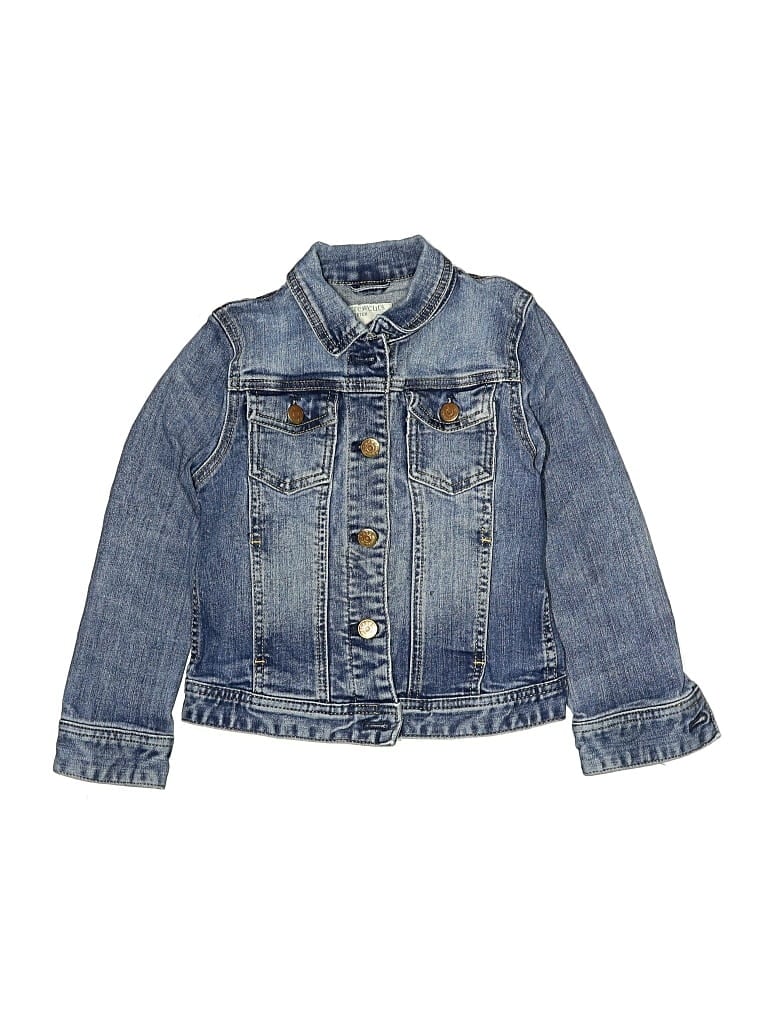Pre-owned Crewcuts Kids' Denim Jacket In Blue