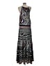 Hale Bob 100% Polyester Graphic Gray Casual Dress Size L - photo 2